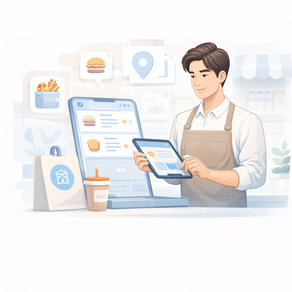 배달어플 땡겨요 가맹점 모집 예시 이미지